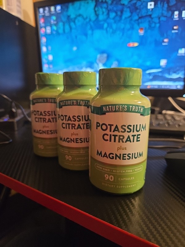 3 Nature’s Truth Potassium Citrate Plus Magnesium 90 Capsules Exp 02/2027