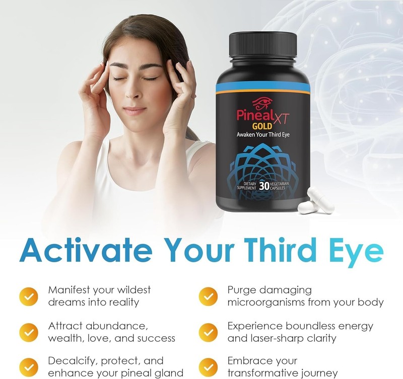 Nutraville Pineal XT Gold - Enhances Spiritual Enlightenment - Pineal Gland gallery