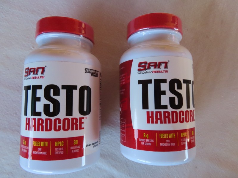 Lot of TWO SAN Testo Hardcore 90 Capsule sealed bottles exp 7/2025 FREE SHIPPING