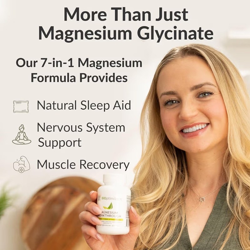 Bioptimizers Magnesium Breakthrough all 7 essential forms, 60 -capsules gallery