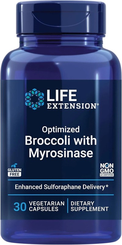 Life Extension Optimized Broccoli with Myrosinase 30 vegetarian capsules