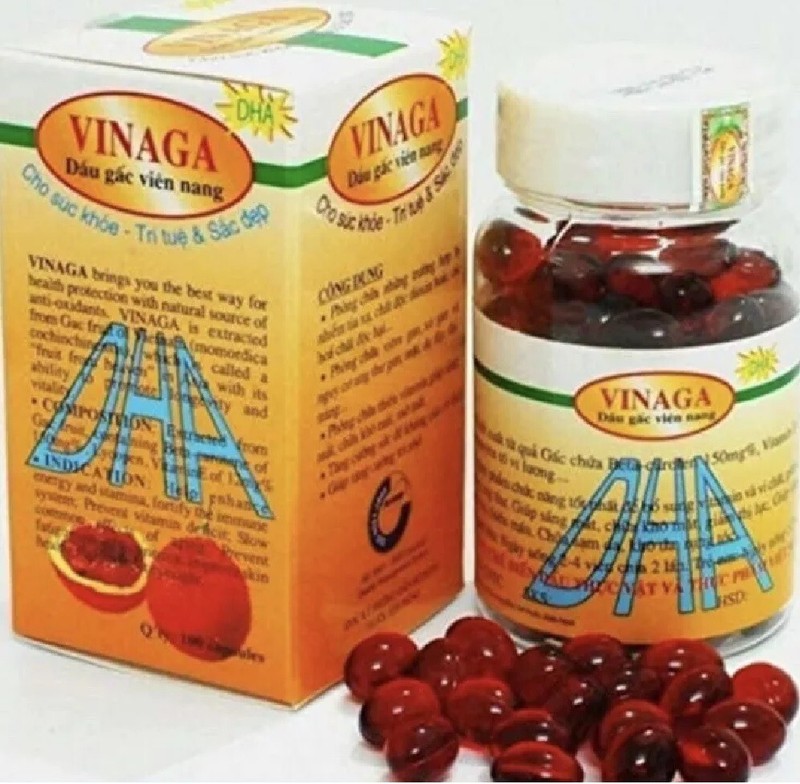 12 Vinaga Boxes DHA Gac Oil Momordian Cochinchinensis Oil (US Seller) NEW STOCK