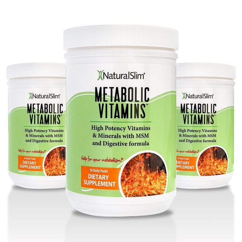 NaturalSlim Metabolic Vitamins – Combination of High Potency Multivitamins, M…