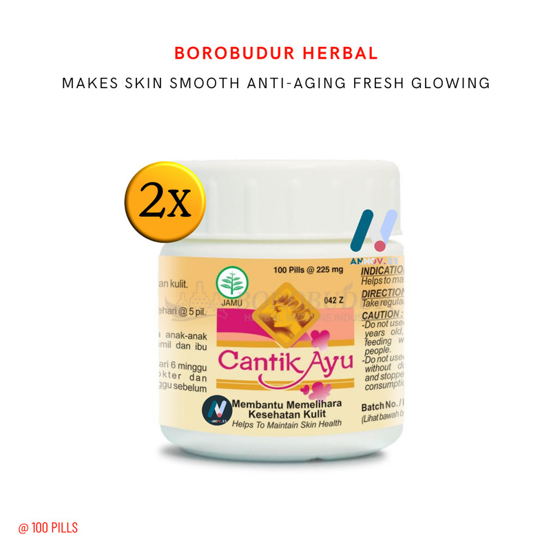 BOROBUDUR Ayu Natural Makes Skin Smooth Anti-Aging Fresh Glowing 2X100 Pills gallery