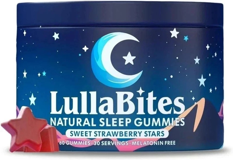 Brand new LullaBites Natural Sleep Gummies Made in USA 60 Gummies-30 Servings…