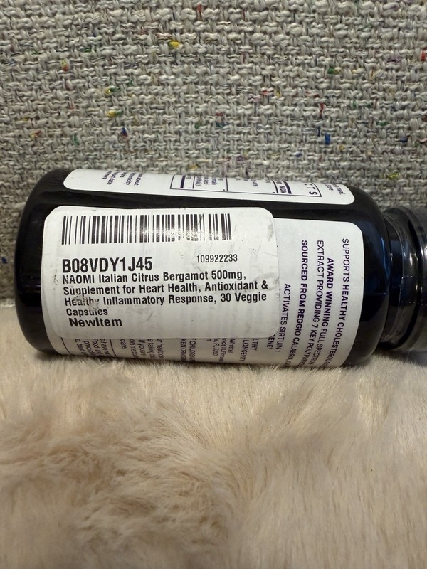 NAOMI Italian Citrus Bergamot 500mg with Resveratrol - Supports Healthy Chole... gallery