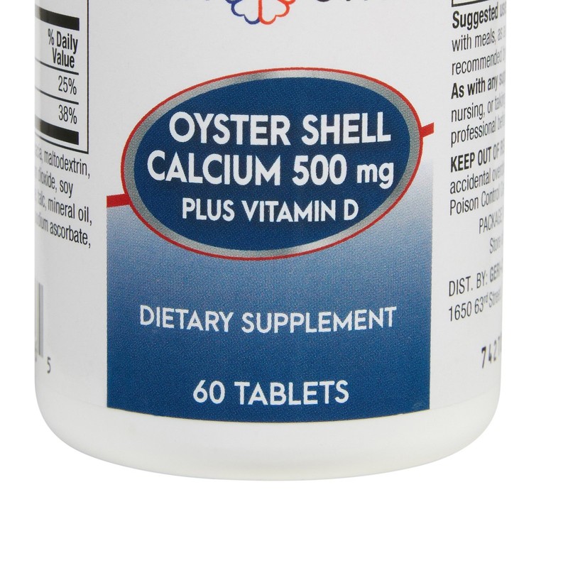 Geri-Care Calcium Tablet 500 mg 742-06-GCP 1 Bottle 60 per Bottle gallery