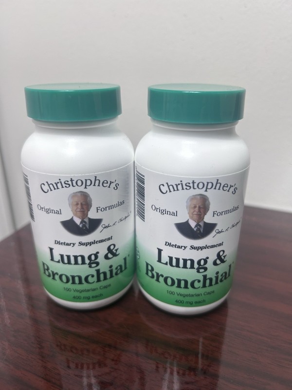 Dr. Christopher’s Lung & Bronchial Medicinal Herb Capsule 2 PK! 689115 100 Count