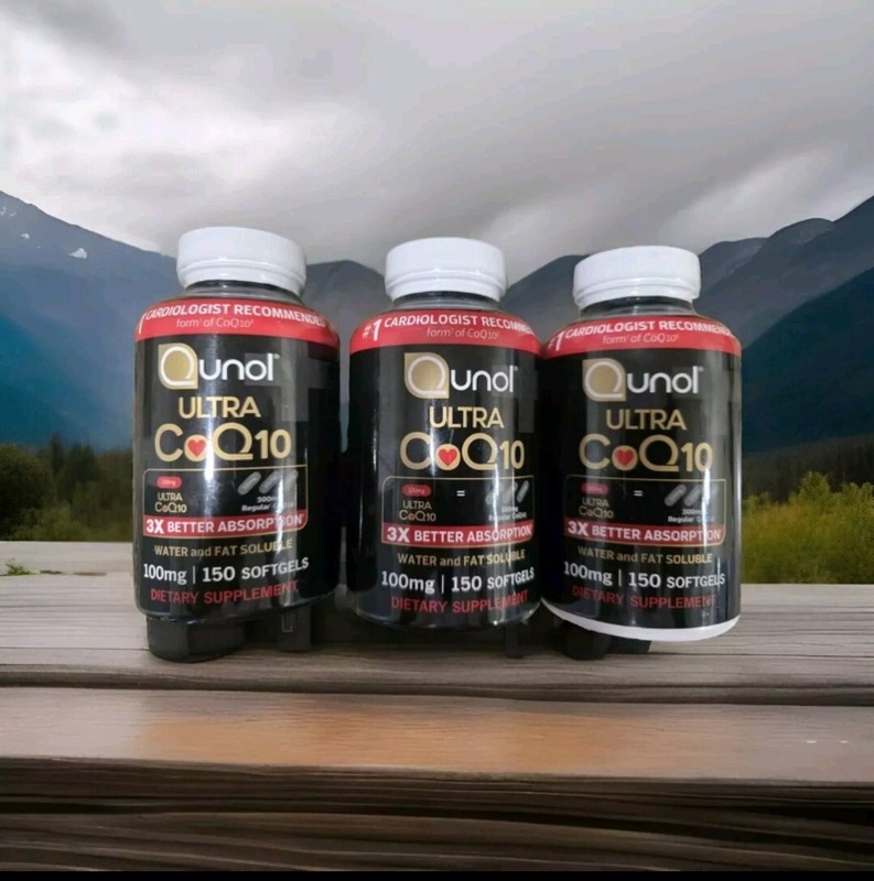 QUNOL ULTRA COQ10 100mg – 150 X 3 = 450 SOFTGELS EXP. DATE 12/2027
