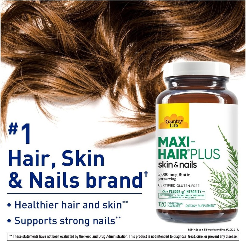 Maxi-Hair Plus Biotin, Supports Healthy Hair, Skin and Nails, Daily Supplemen... gallery