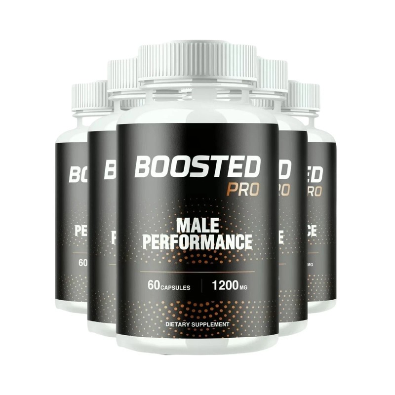 Boosted Pro Male Performance & Energy Support Capsules 60ct FS | Pack of 5