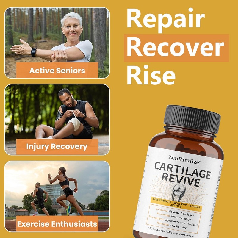 Cartilage Revive Type II Collagen Glucosamine Sulfate Joint Support 120 Pills gallery