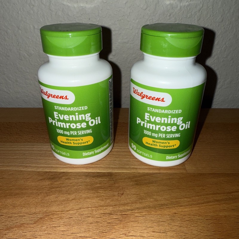 2X-Evening Primrose Oil Women Health Wellness 1000mg 90 SOFTGELS EA Exp 5/27