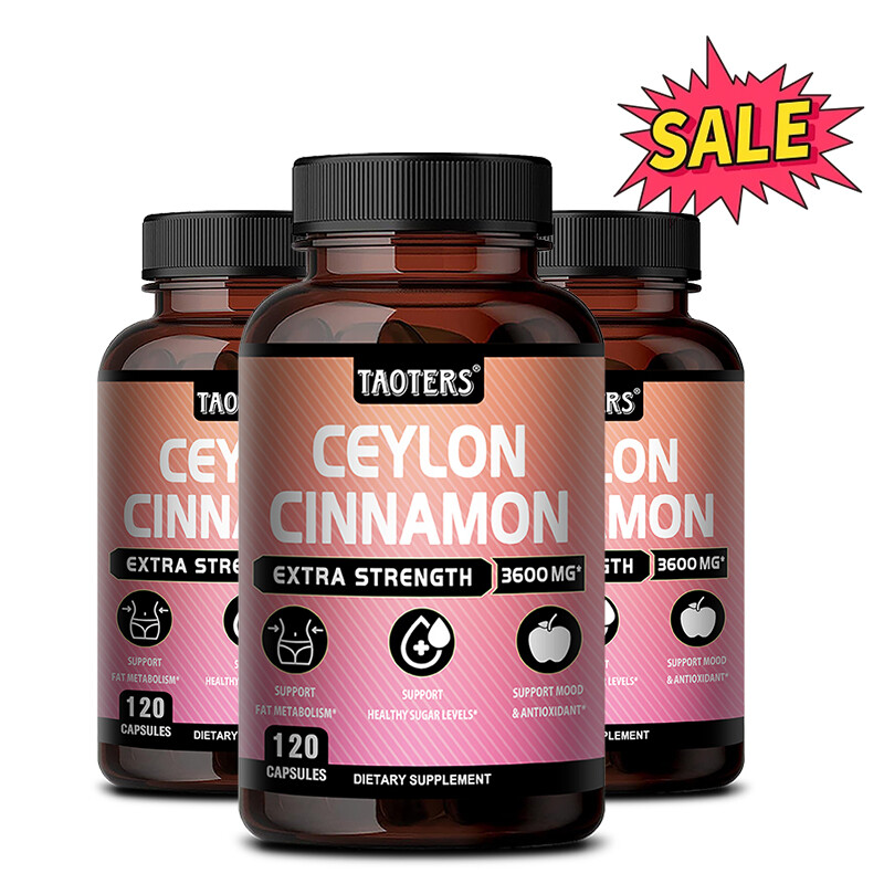 Organic Ceylon Cinnamon 3600mg High Potency Support Mood & Antioxidant 60/120ct