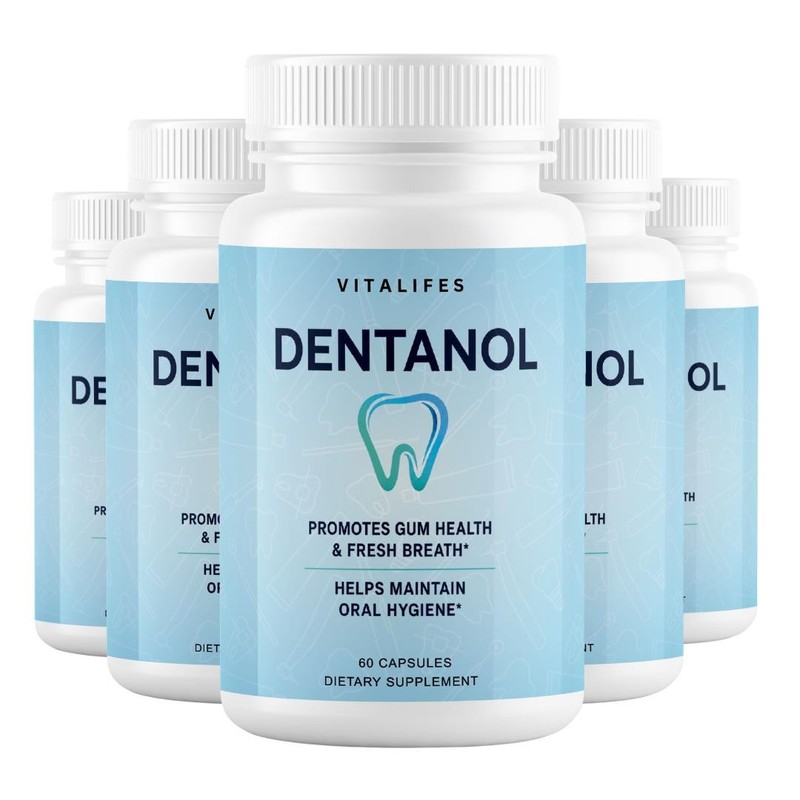 (5 Pack) Dentanol Oral Probiotic Support for Healthy Teeth & Gums 300 Capsules