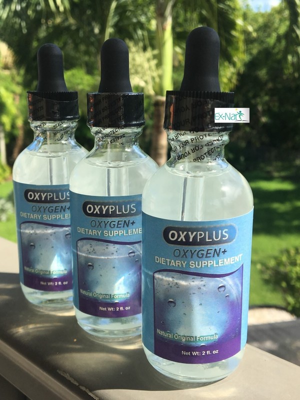 3 OXYPLUS Oxygen + Liquid Drops 2oz Dropper Cell Stabilized Oxygen Energy Health