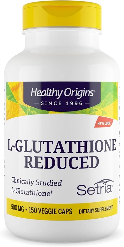 Healthy Origins L-Glutathione (Setria) Reduced, 500 mg 150 Count (Pack of 1)
