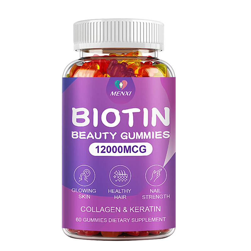 Biotin & Collagen Gummy 12000Mcg MultiVitamins for Hair, Skin, and Nails Health