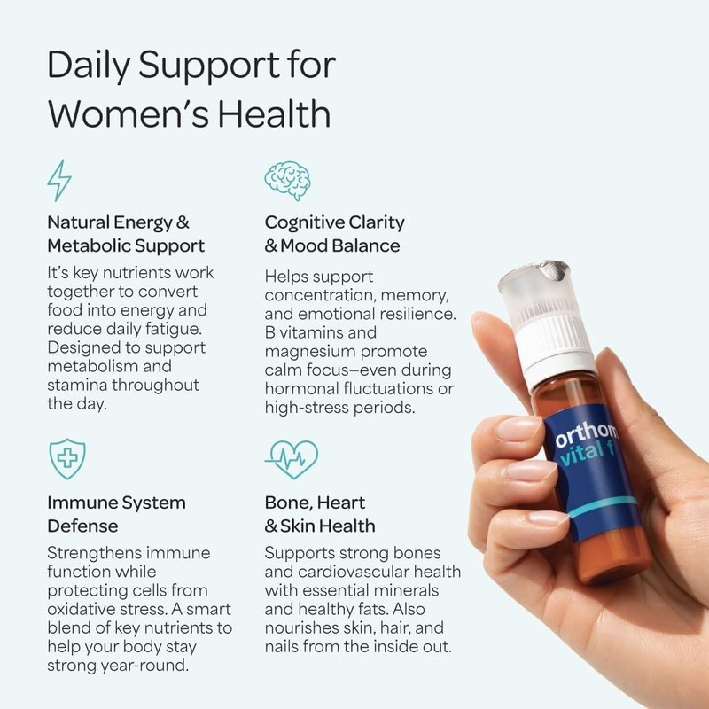 Orthomol Vital F Vial for Women, 30-Day Vitamin Supplement – Daily Energy, Fa... gallery
