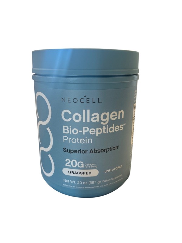 NeoCell Collagen Bio-Peptides Protein 20oz Unflavored Supplement Vitamin 01/2030