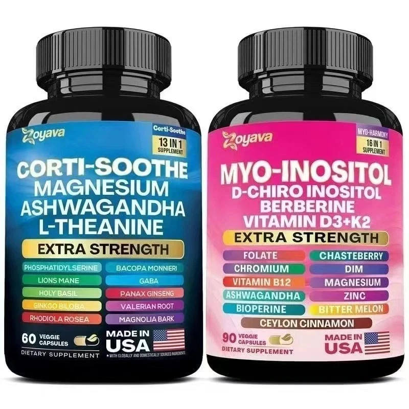 Soothe & Smooth Bundle – Zoyava Cortisol & Myo-Inositol All-in-One Supplement–