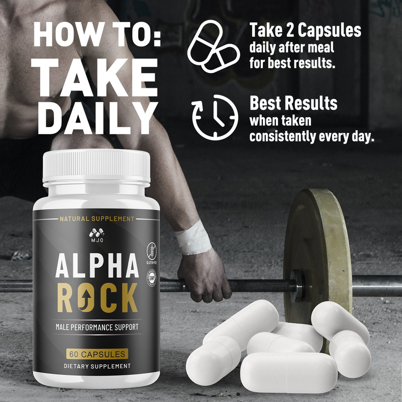 (3 Pack) Alpha Rock Advanced Male Health Support Formula AlphaRock 180 Capsules gallery