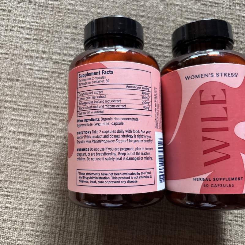 2 × Wile WOMEN'S STRESS Relief Herbal Supplement 60 CAPSULES gallery