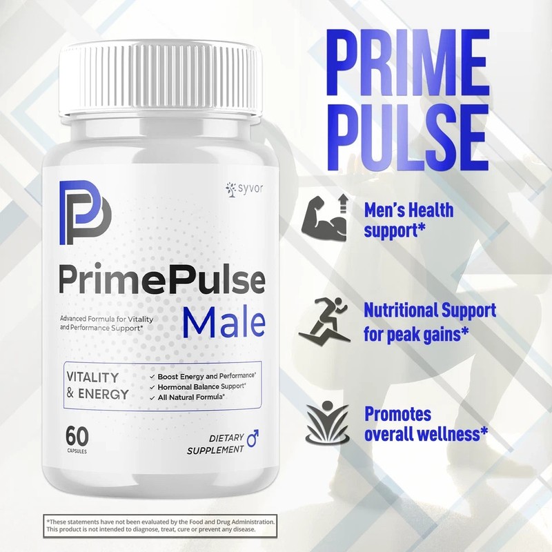 (5 Pack) Prime Pulse Advanced Male Pills PrimePulse Vitamin Supplement 300 Caps gallery