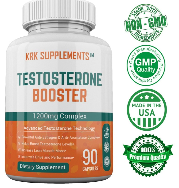 NEW Testosterone Booster Chrysin Low Test Boost Natural Tribulus Terrestris