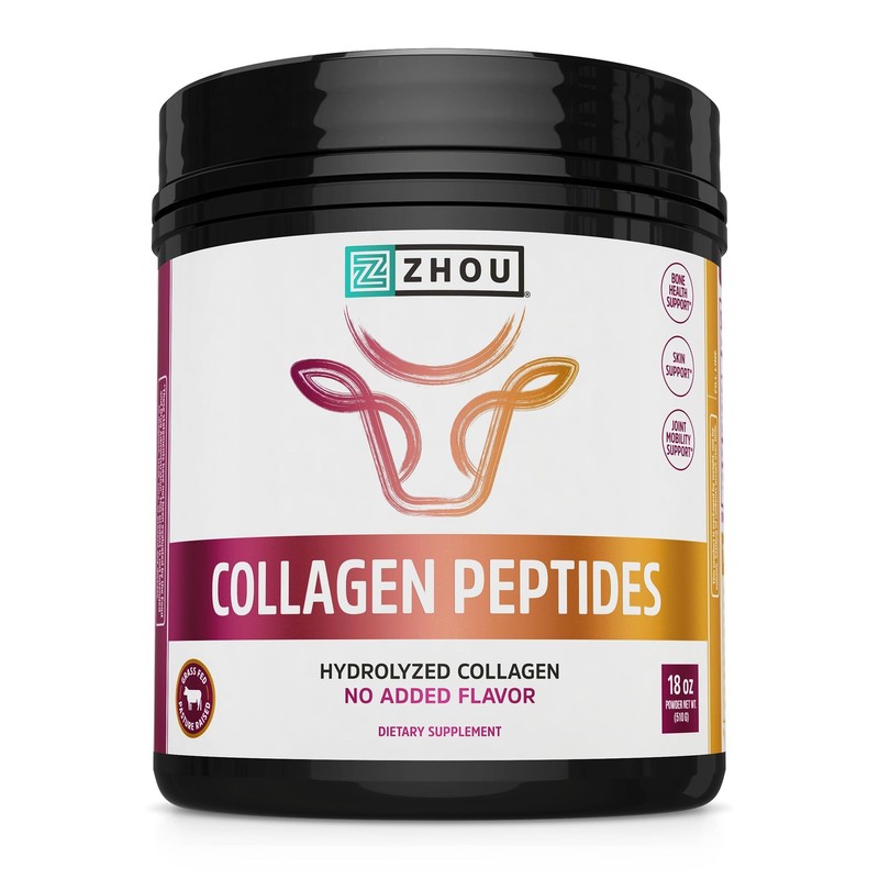 Zhou Collagen Peptides – Pure Hydrolized 1.13 Pound (Pack of 1), Multi