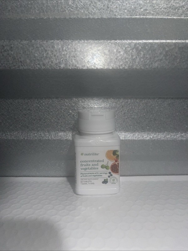 Amway Nutrilite Concentrated Fruits & Vegetables 60 Tablets FREE SHIPPING 08/27