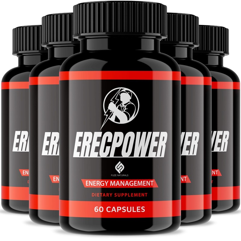 (5 Pack) Erecpower For Men Supplement Reviews, Erecpower ED Pills (300 Capsules)