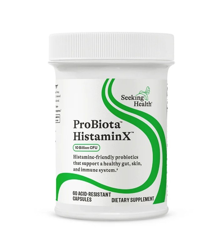 Seeking Health, ProBiota HistaminX, 10 Billion CFU, 60 Vegetarian Capsules gallery