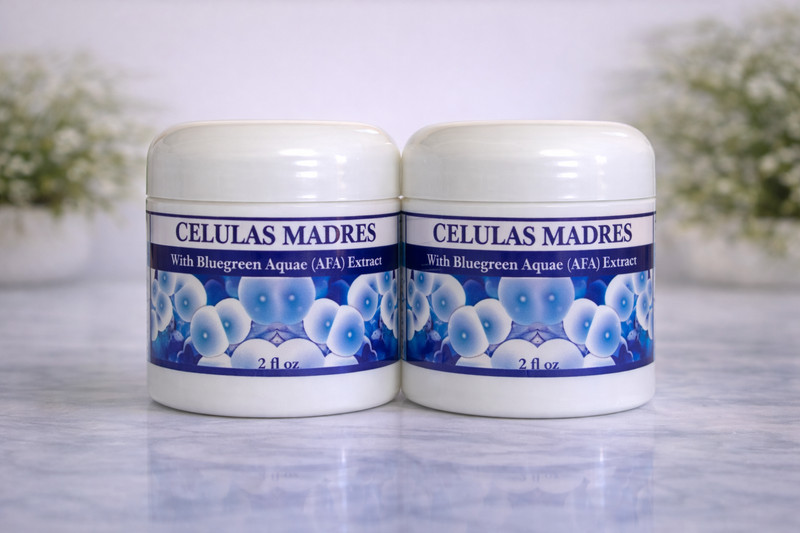 2 Celulas Madres Cream with Blue Green Algae (AFA) Skin Care Cream Anti Aging