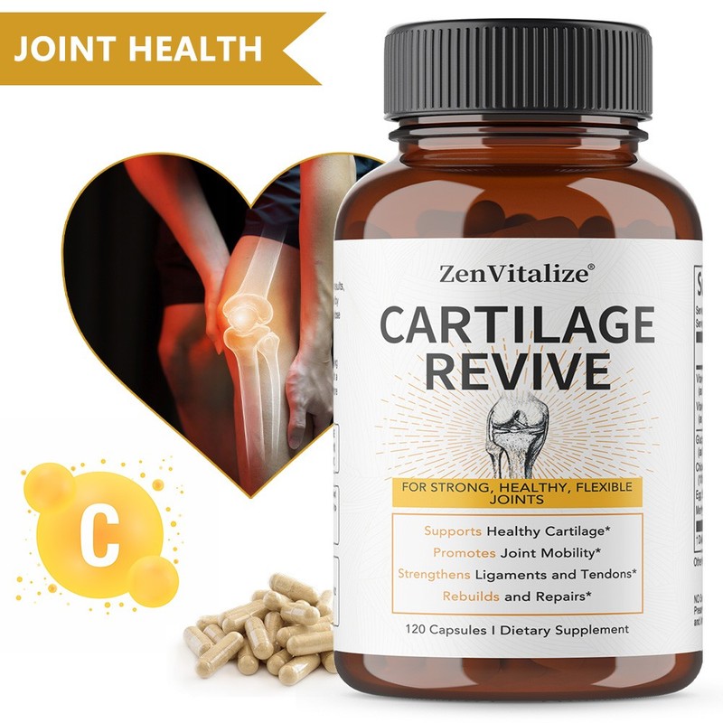 Cartilage Revive Type Ii Collagen Glucosamine Sulfate Joint Supports 120 CT