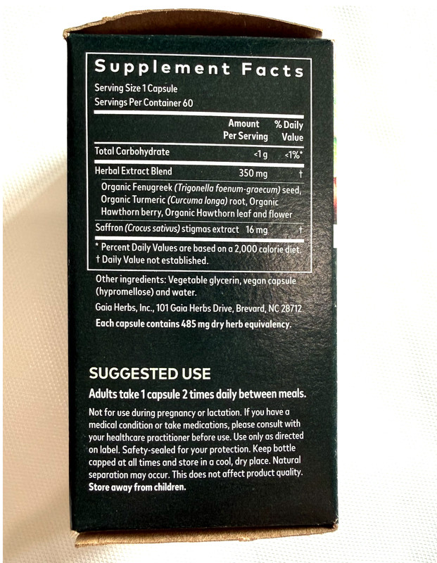 Gaia Herbs Women Cycle Support Period 60 Vegan Liquid Caps Non-Gmo Exp: 07/26 gallery