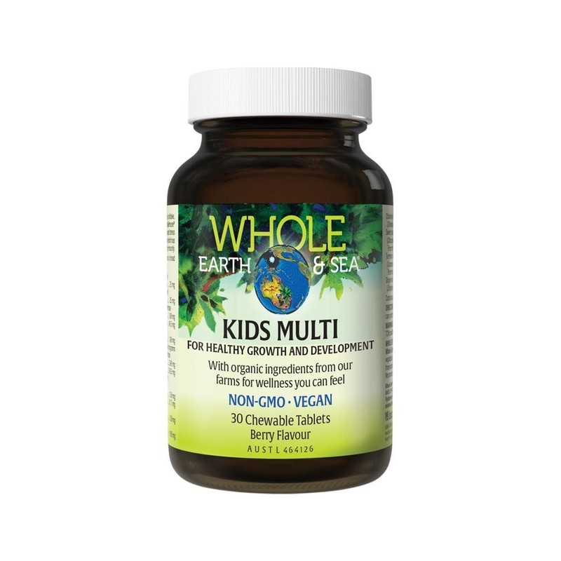 New Whole Earth & Sea Kids Multi 30 Berry Chewable Tablets