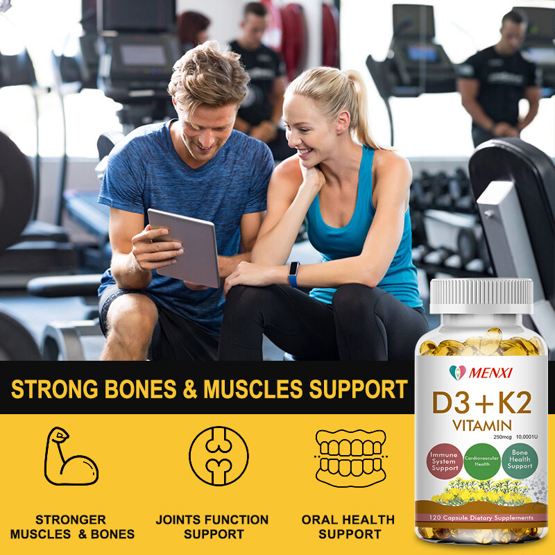 Vitamin D3+K2 Capsules 10000IU-Supports Immune Health,Heart Health,Bones, Muscle gallery