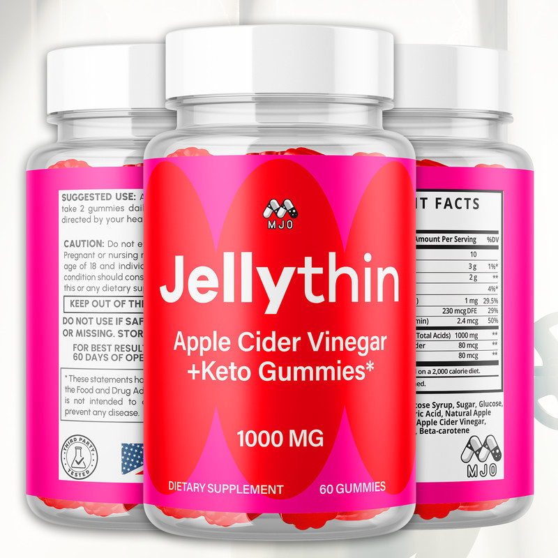 (1 Pack) Jellythin ACV Keto Gummys Advance Vitamin Max Supplement 60 Gummies gallery