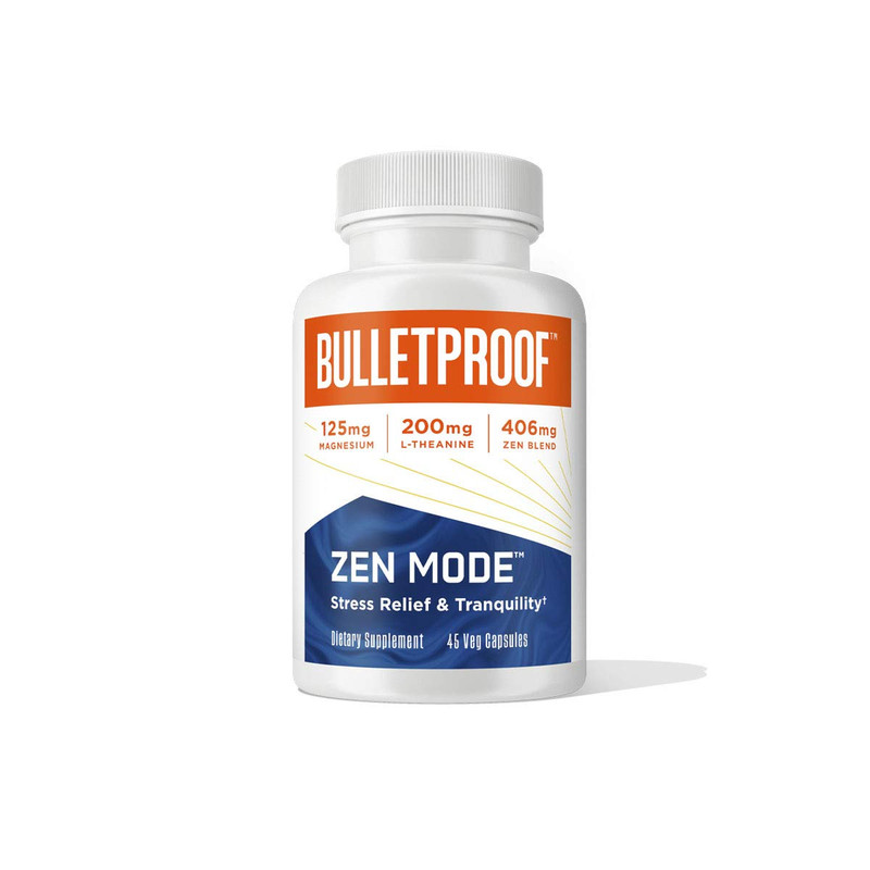 Bulletproof Zen Mode Stress Relief And Tranquility Capsules 45 Count Supplement