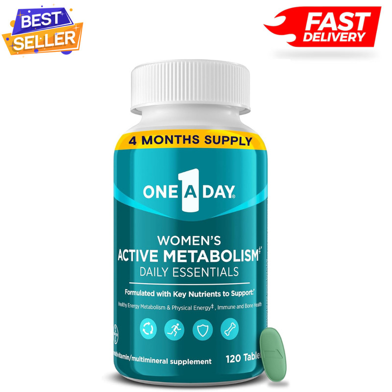 One A Day Women’s Active Metabolism Daily Essential, Multivitamin for 120 tablet