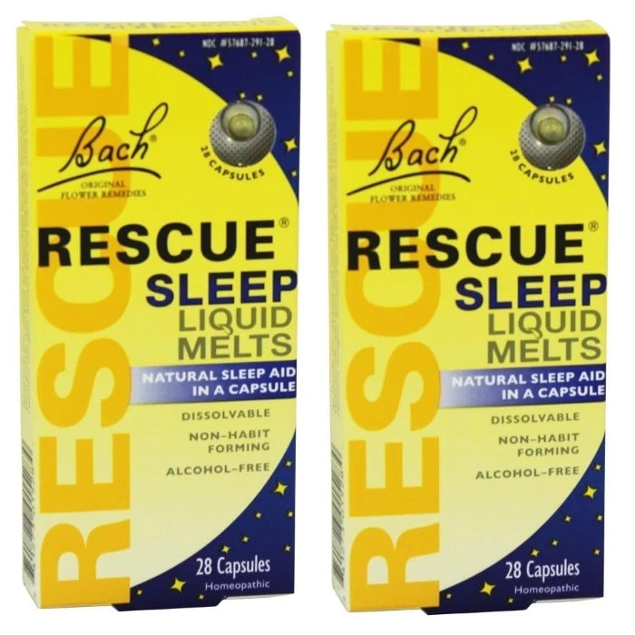 Bach Flower Remedies Rescue Pearls 28 caps (Pack of 2)