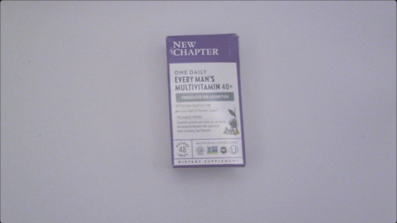 9/26 New Chapter Men’s Multivitamin 40+, Extra B6 & B12, D3, Vitamin C & Zinc, I