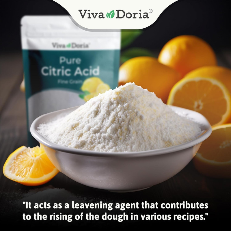 Viva Doria 100% Pure Citric Acid, Food Grade, Fine Grain, 2 Lb (907 G) gallery