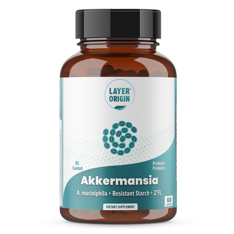 Layer Origin Akkermansia Probiotic with Purehmo Prebiotic 30-Day Supply