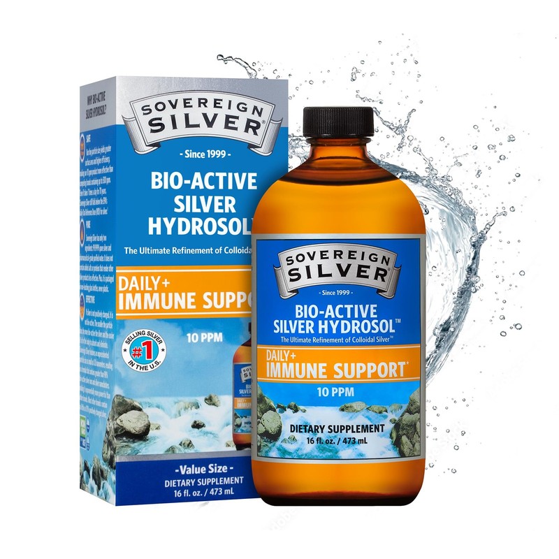 Sovereign Silver Bio-Active Hydrosol for Immune 16 Fl Oz (Pack of 1)