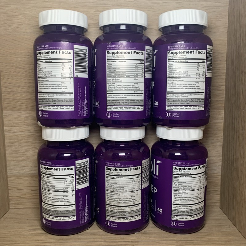 6-PACK Goli Nutrition Dreamy Sleep Melatonin Lemon Balm Gummies 360 TOTAL -08/27 gallery