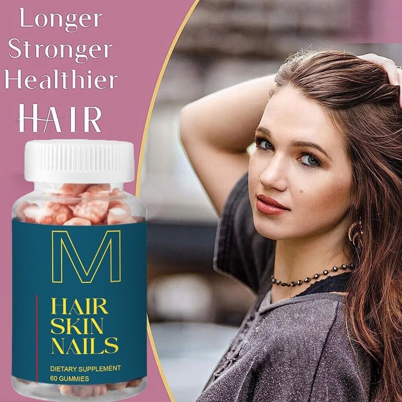 New Hair Skin and Nails Gummies Supports Healthy Hair - Vegan Biotin Vitamins gallery