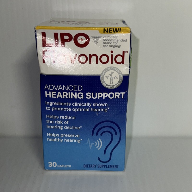 Lipo-Flavonoid 30 Caplets Advanced Hearing Support Healthy Hearing EXP 12/24