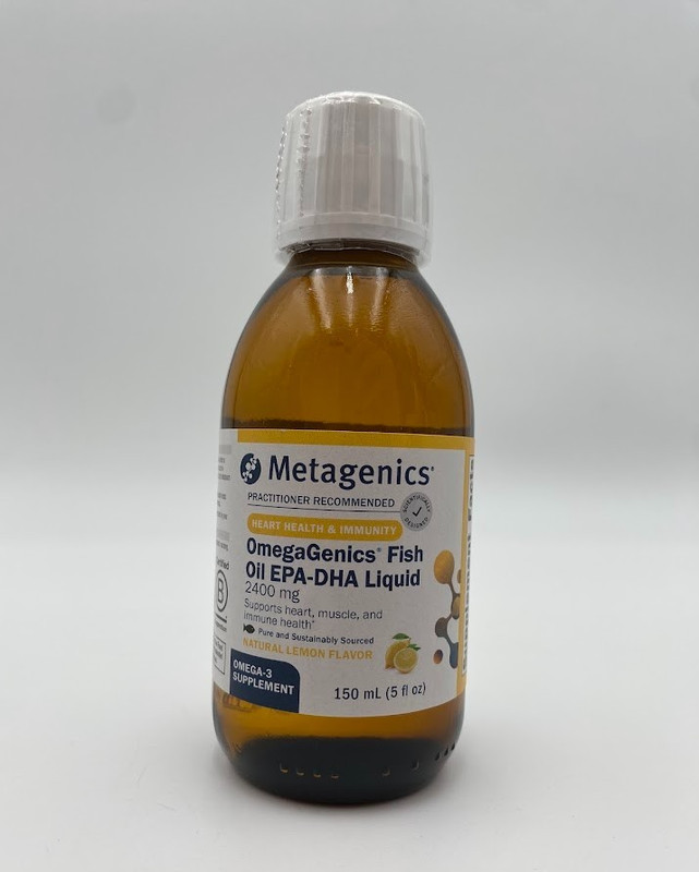 Metagenics OmegaGenics Fish Oil EPA DHA Lemon 150ml Omega 3 Supplement 5 Fl Oz